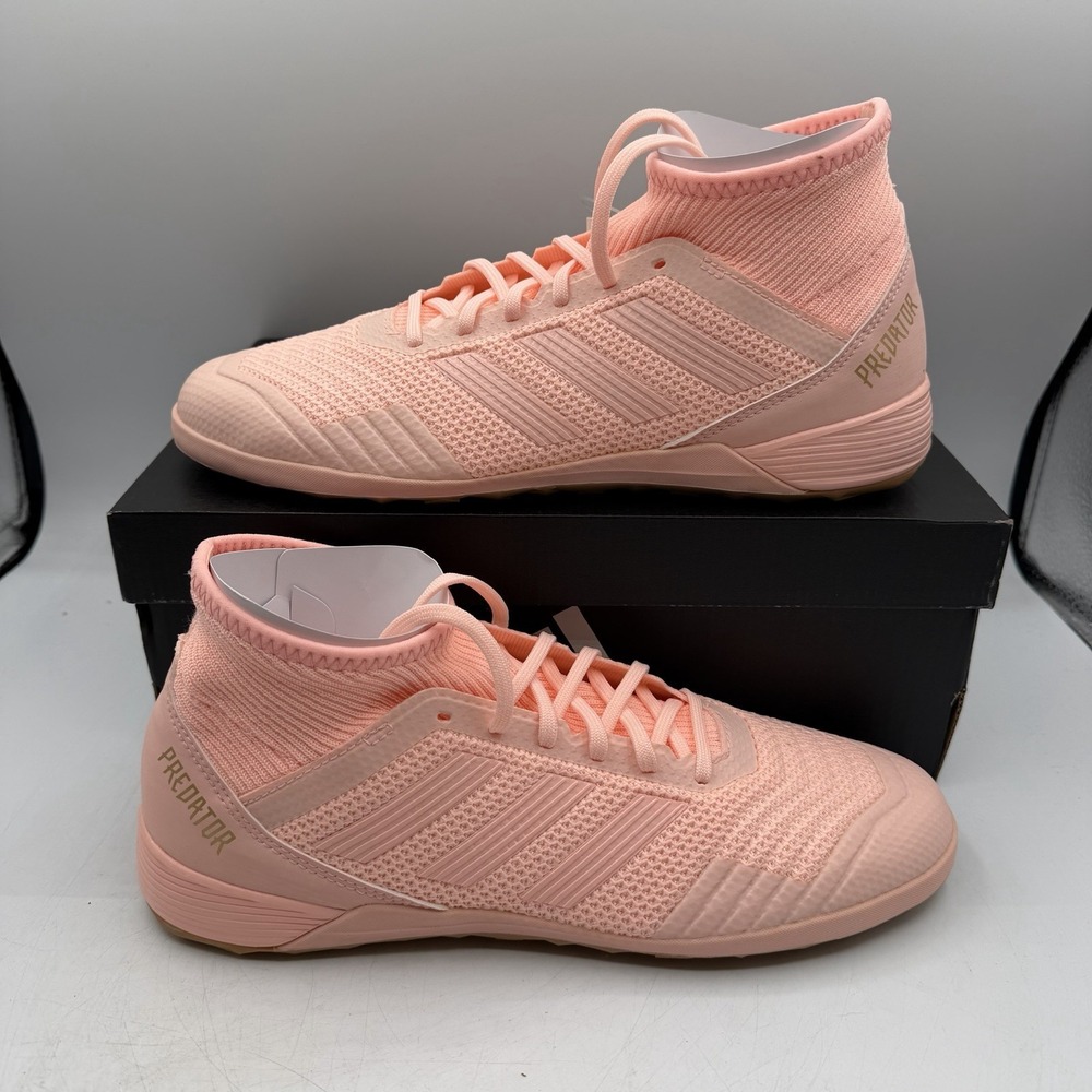 Adidas Predator‎ Tango 18.3 Indoor Soccer Cleats Mens 9 Pink/Brown Shoes DB2127